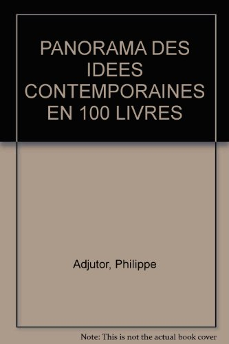 Panorama des idées contemporaines en 100 livres
