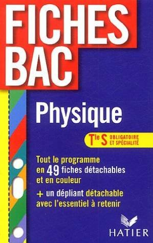 Physique terminale S, enseignement obligatoire et enseignement de spécialité
