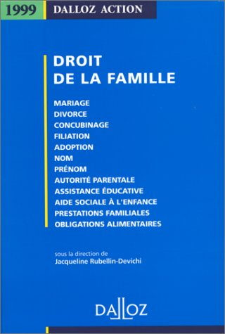 Droit de la famille : mariage, divorce, concubinage, filiation...