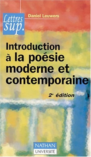 Introduction à la poésie moderne et contemporaine
