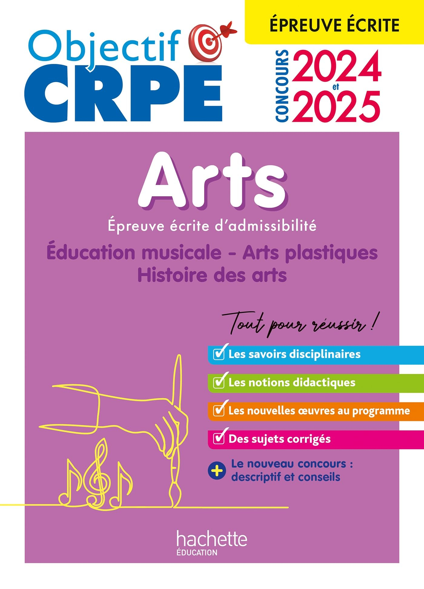 Arts : éducation musicale, arts plastiques, histoire des arts : épreuve écrite d'admissibilité, conc