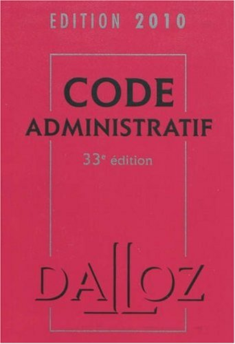 Code administratif : édition 2010