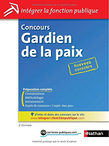 Concours gardien de la paix