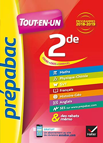 Tout-en-un, 2de : cours, exos, corrigés : nouveaux programmes 2017-2018