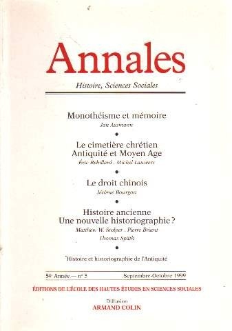 Annales, n° 5 (1999)