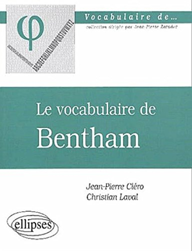 Le vocabulaire de Bentham