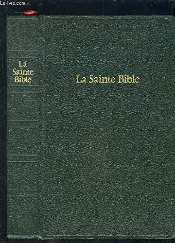 la sainte bible qui comprend l'ancien et le nouveau testament