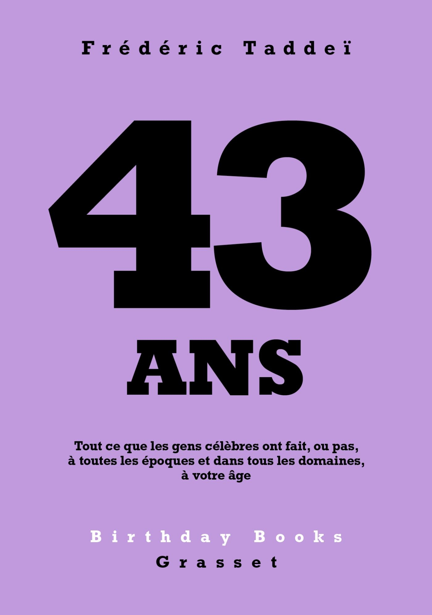 43 ans : tout ce que les gens célèbres ont fait, ou pas, à toutes les époques et dans tous les domai