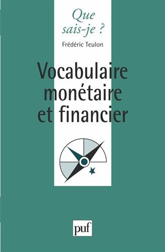 Vocabulaire monétaire et financier