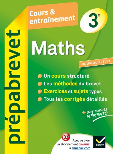 Maths 3e : cours et entraînement