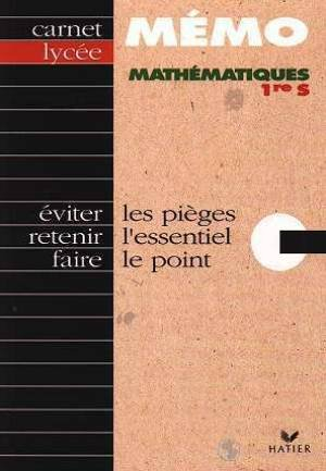 mathématiques, 1re s