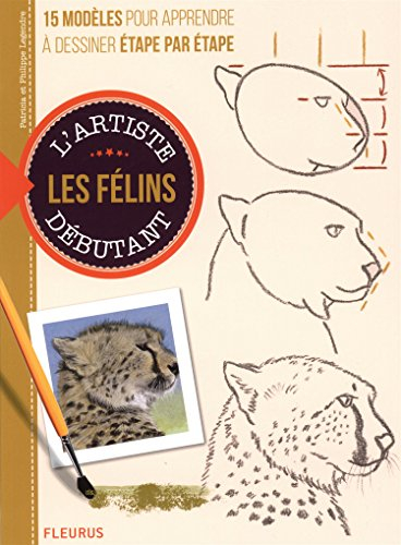 Dessiner et peindre les félins : 15 modèles pour apprendre à dessiner étape par étape