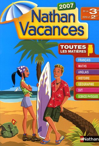 Français, maths, anglais, hist, géo SVT, physique, chimie 3e