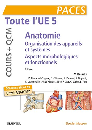 Paces, toute l'UE 5, anatomie : organisation des appareils et des systèmes, aspects morphologiques e