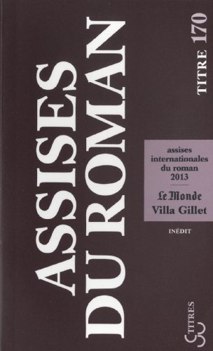 Les assises internationales du roman 2013