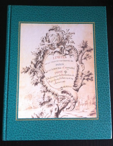 Introduction générale au Travail des limites de la ville et faubourgs de Paris (1724-1729)