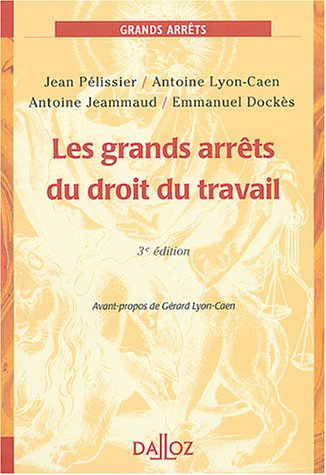 Les grands arrêts du droit du travail : 2004
