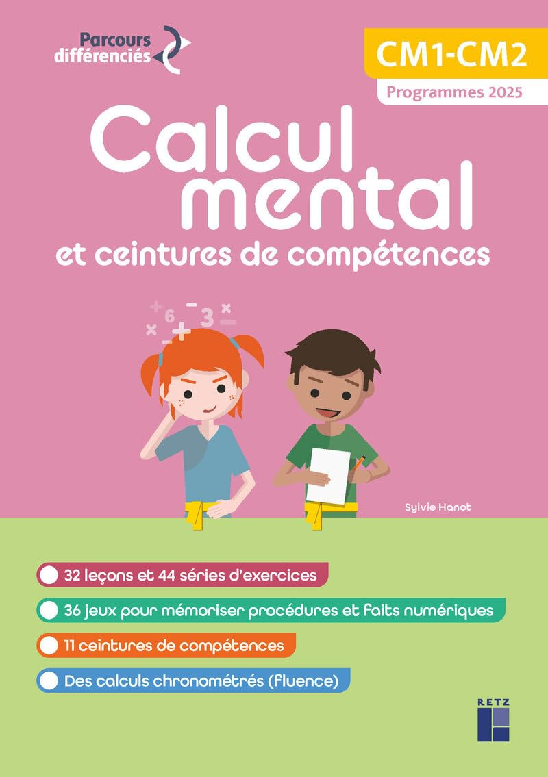 Calcul mental et ceintures de compétences : CM1, CM2 : programmes 2025