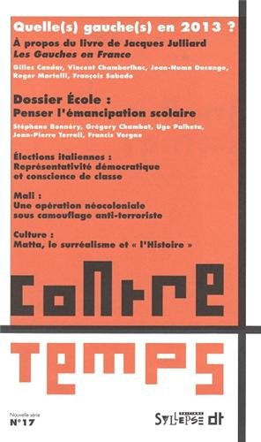 ContreTemps, n° 17. Ecole : penser l'émancipation scolaire