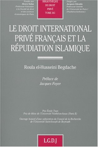 Le droit international privé français et la répudiation islamique