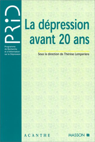 La dépression avant 20 ans