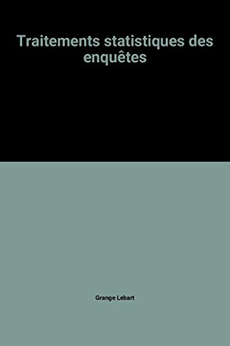Traitements statistiques des enquêtes