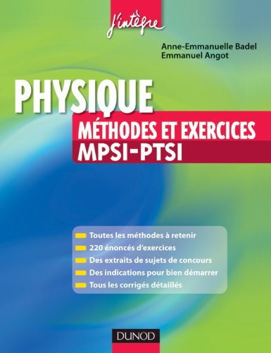 Physique : méthodes et exercices MPSI-PTSI