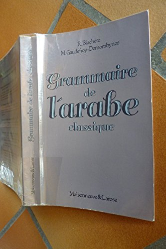 Grammaire de l'arabe classique