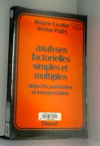 analyses factorielles simples et multiples