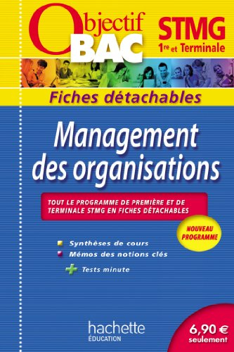 Management des organisations, 1re et terminale STMG