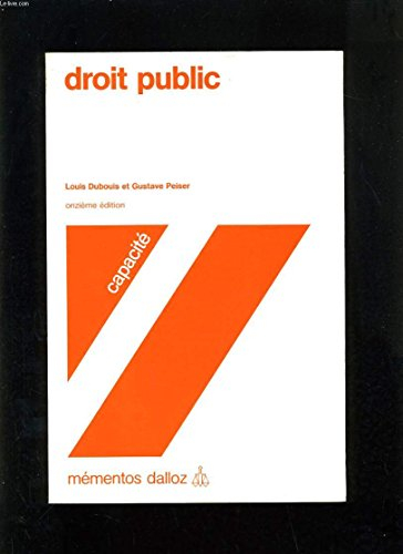 droit public: capacité