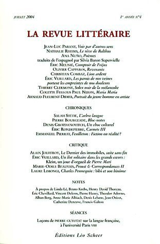 Revue littéraire (La), n° 4