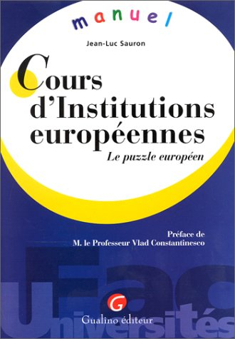 Cours d'Institutions européennes : le puzzle européen