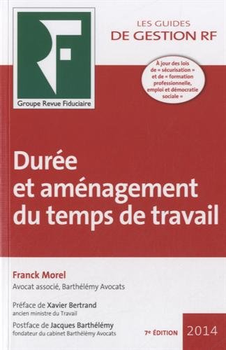 Durée et aménagement du temps de travail