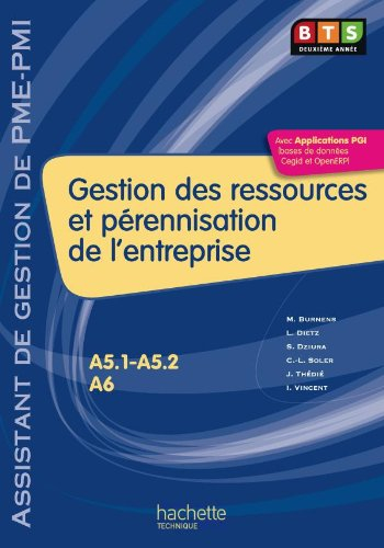 Gestion des ressources et pérennisation de l'entreprise, BTS assistant de gestion de PME-PMI 2e anné