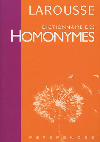 dictionnaire des homonymes