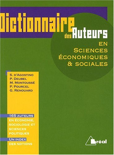 Dictionnaire des auteurs en sciences économiques et sociales