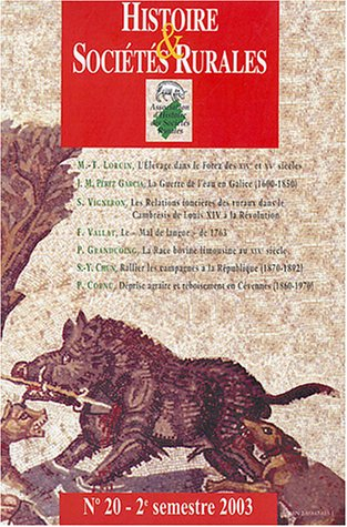 Histoire & sociétés rurales, n° 20