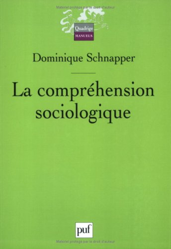 La compréhension sociologique : démarche de l'analyse typologique