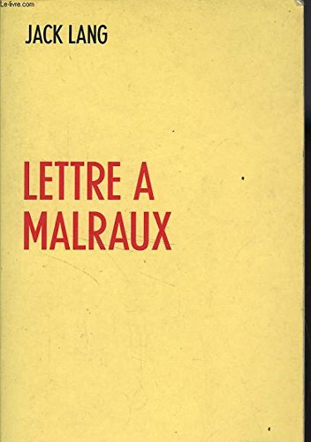 Lettre à André Malraux