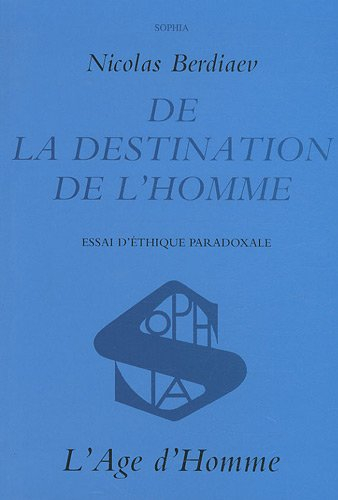 de la destination de l'homme