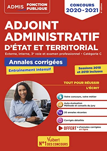 Adjoint administratif d'Etat et territorial : externe, interne, 3e voie et examen professionnel, cat