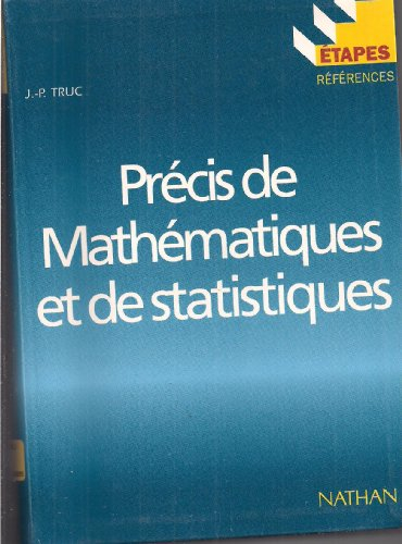 précis de mathématiques et de statistiques