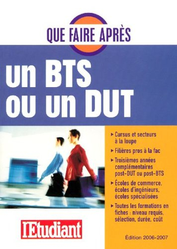 Que faire après un BTS ou un DUT