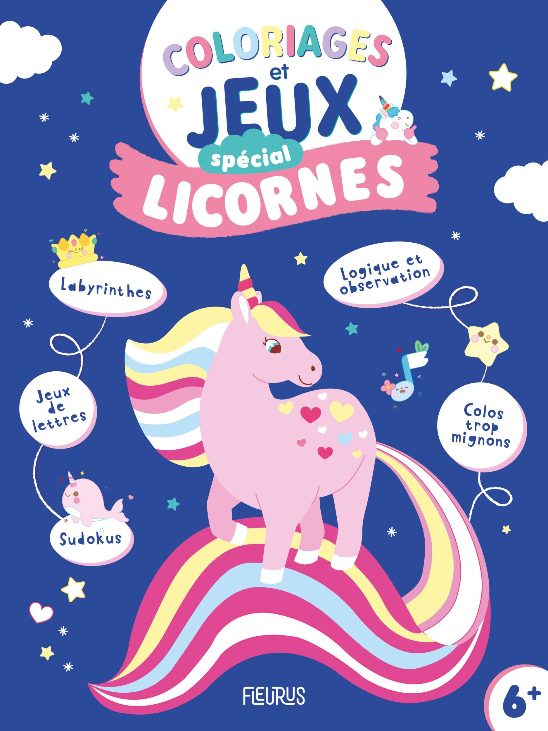 Coloriages et jeux spécial licornes