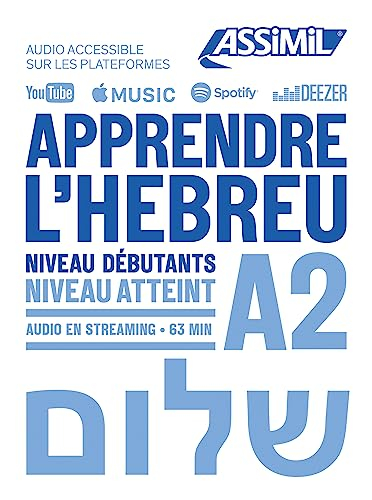 Apprendre l'hébreu : niveau débutants : niveau atteint A2