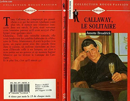 callaway, le solitaire (collection rouge passion)
