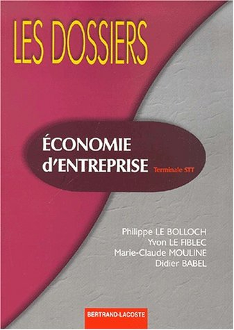Economie d'entreprise terminale STT