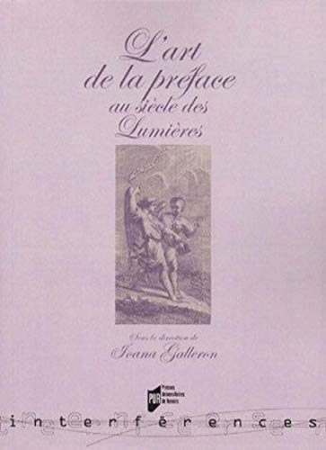 L'art de la préface au siècle des Lumières