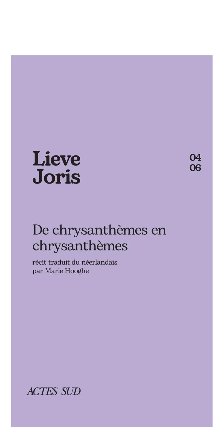 De chrysanthèmes en chrysanthèmes : récit